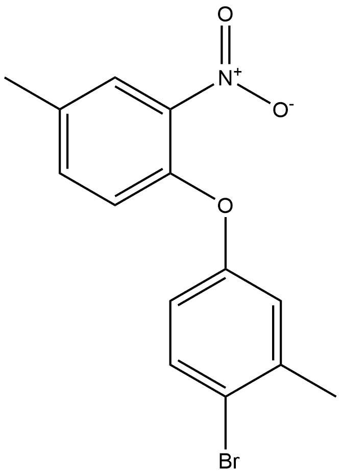 1-bromo-2-methyl-4-(4-methyl-2-nitrophenoxy)benzene Structure