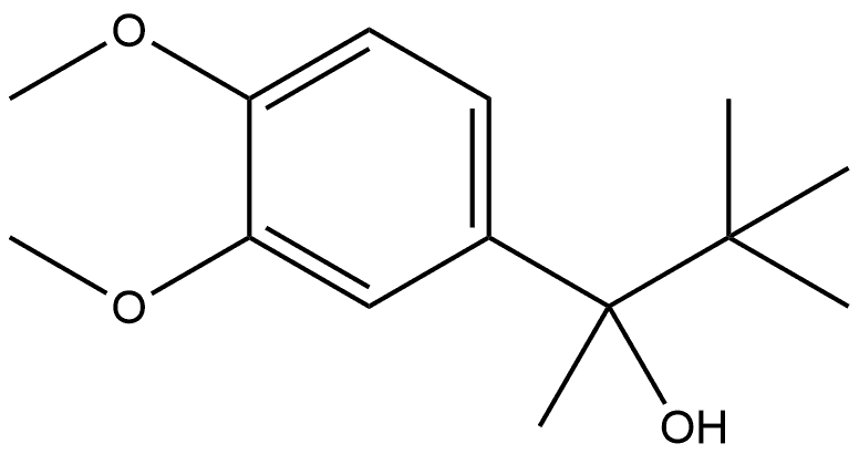 α-(1,1-Dimethylethyl)-3,4-dimethoxy-α-methylbenzenemethanol Structure