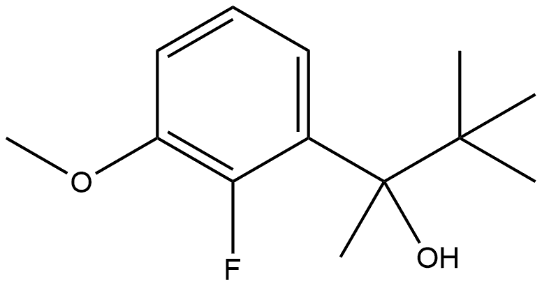 α-(1,1-Dimethylethyl)-2-fluoro-3-methoxy-α-methylbenzenemethanol Structure