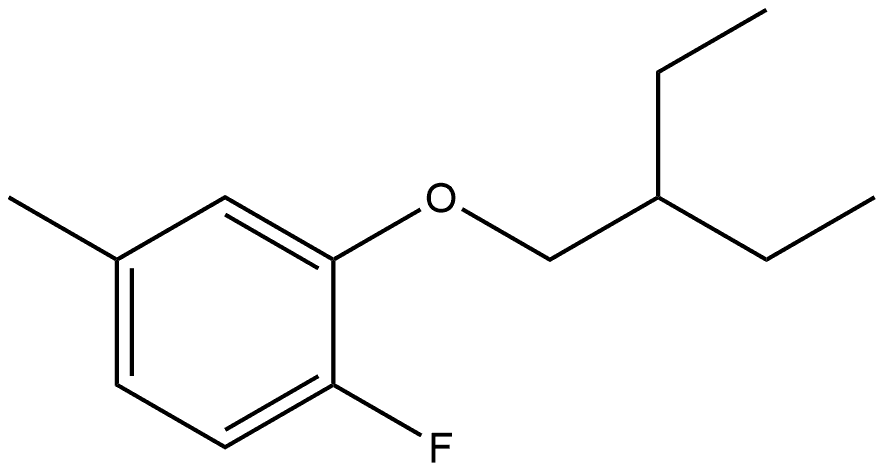 2-(2-Ethylbutoxy)-1-fluoro-4-methylbenzene Structure