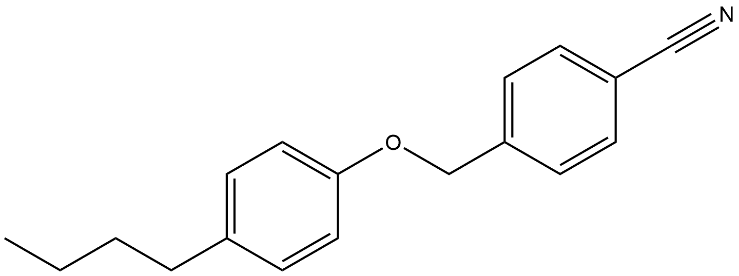 4-[(4-Butylphenoxy)methyl]benzonitrile Structure