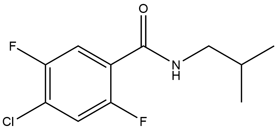 4-Chloro-2,5-difluoro-N-(2-methylpropyl)benzamide Structure