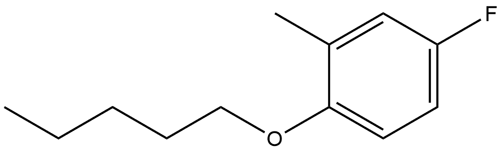 4-Fluoro-2-methyl-1-(pentyloxy)benzene Structure