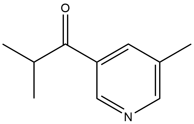 2-Methyl-1-(5-methyl-3-pyridinyl)-1-propanone Structure