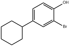 Phenol, 2-bromo-4-cyclohexyl- Structure