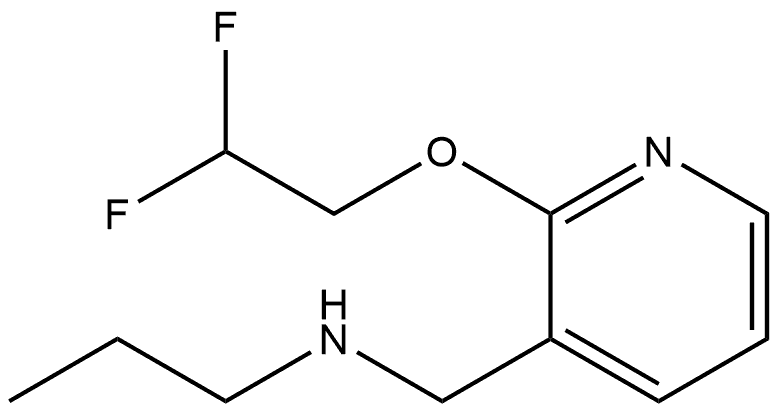 2-(2,2-Difluoroethoxy)-N-propyl-3-pyridinemethanamine Structure