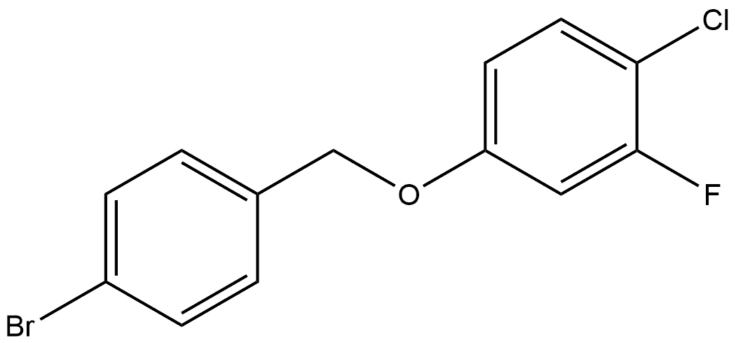 4-[(4-Bromophenyl)methoxy]-1-chloro-2-fluorobenzene Structure