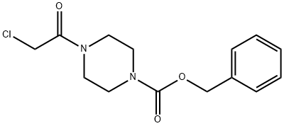 1-Piperazinecarboxylic acid, 4-(2-chloroacetyl)-, phenylmethyl ester Structure