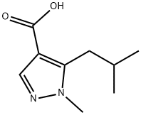 1-methyl-5-(2-methylpropyl)-1H-pyrazole-4-carbox
ylic acid Structure