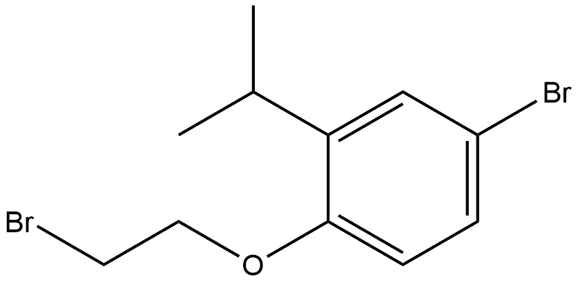 4-Bromo-1-(2-bromoethoxy)-2-(1-methylethyl)benzene Structure