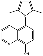 5-(2,5-Dimethyl-1H-pyrrol-1-yl)quinolin-8-ol 구조식 이미지