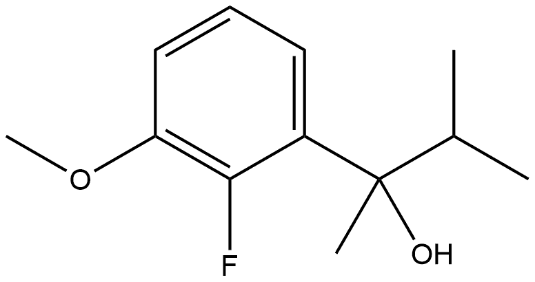 2-Fluoro-3-methoxy-α-methyl-α-(1-methylethyl)benzenemethanol 구조식 이미지