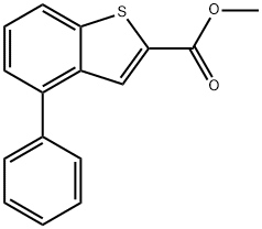 Benzo[b]thiophene-2-carboxylic acid, 4-phenyl-, methyl ester Structure