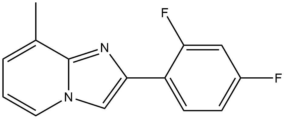 2-(2,4-Difluorophenyl)-8-methylimidazo[1,2-a]pyridine Structure