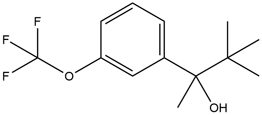 α-(1,1-Dimethylethyl)-α-methyl-3-(trifluoromethoxy)benzenemethanol Structure