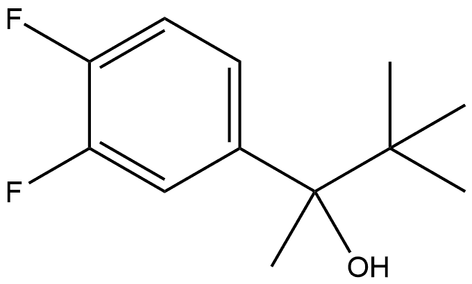 α-(1,1-Dimethylethyl)-3,4-difluoro-α-methylbenzenemethanol Structure