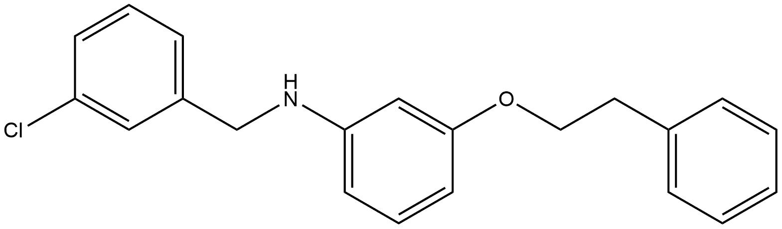 3-Chloro-N-[3-(2-phenylethoxy)phenyl]benzenemethanamine Structure