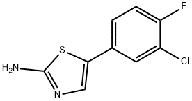 5-(3-Chloro-4-fluorophenyl)thiazol-2-amine Structure