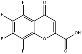 5,6,7,8-Tetrafluoro-4-oxo-4H-chromene-2-carboxylic acid 구조식 이미지