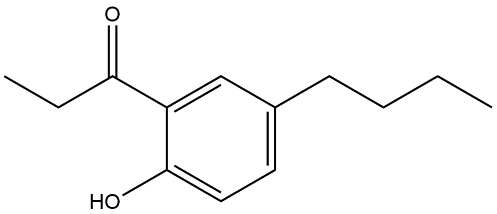 1-(5-Butyl-2-hydroxyphenyl)-1-propanone Structure