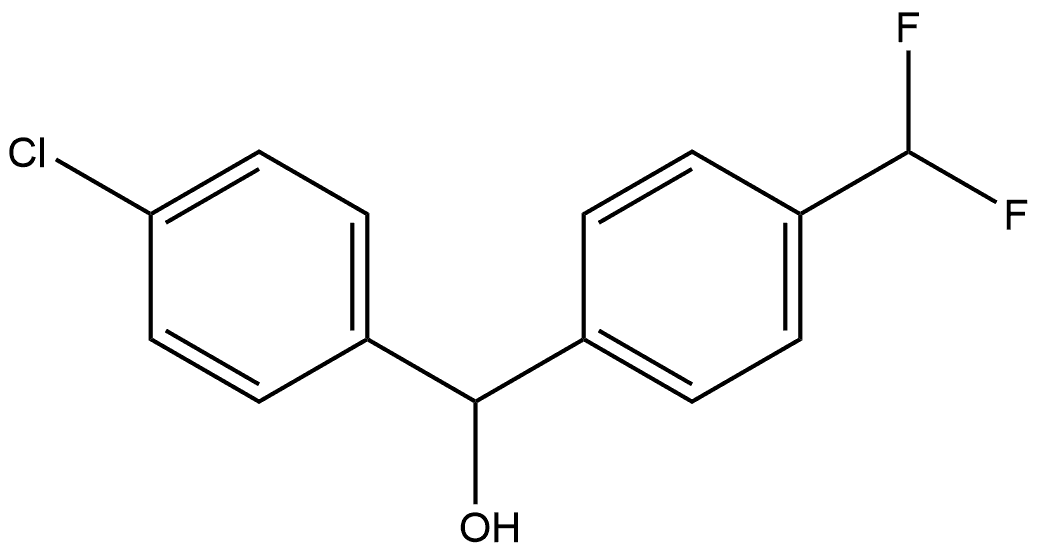 4-Chloro-α-[4-(difluoromethyl)phenyl]benzenemethanol Structure