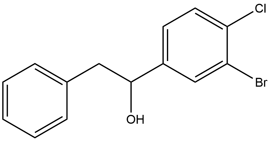 α-(3-Bromo-4-chlorophenyl)benzeneethanol Structure