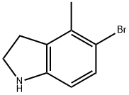 1H-Indole, 5-bromo-2,3-dihydro-4-methyl- Structure