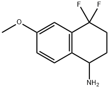 1-Naphthalenamine, 4,4-difluoro-1,2,3,4-tetrahydro-6-methoxy- Structure
