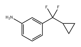 Benzenamine, 3-(cyclopropyldifluoromethyl)- 구조식 이미지