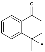 1-[2-(1-Fluoro-1-methylethyl)phenyl]ethanone Structure