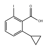 Benzoic acid, 2-cyclopropyl-6-iodo- Structure