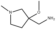 1-(3-methoxy-1-methylpyrrolidin-3-yl)methanamine Structure