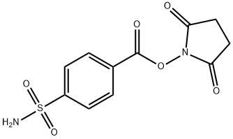 Benzoic acid, 4-(aminosulfonyl)-, 2,5-dioxo-1-pyrrolidinyl ester 구조식 이미지