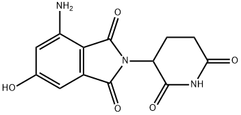 1H-Isoindole-1,3(2H)-dione, 4-amino-2-(2,6-dioxo-3-piperidinyl)-6-hydroxy- Structure