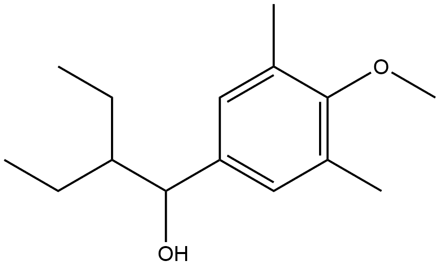 α-(1-Ethylpropyl)-4-methoxy-3,5-dimethylbenzenemethanol Structure