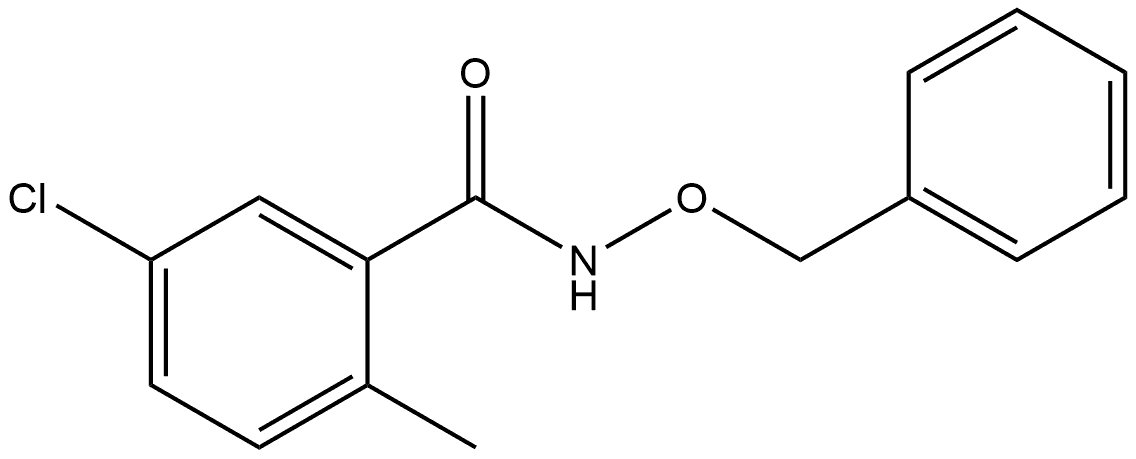 5-Chloro-2-methyl-N-(phenylmethoxy)benzamide 구조식 이미지