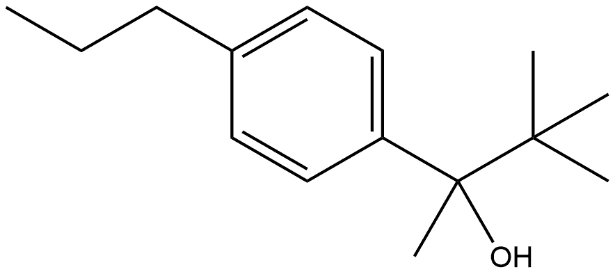 α-(1,1-Dimethylethyl)-α-methyl-4-propylbenzenemethanol Structure