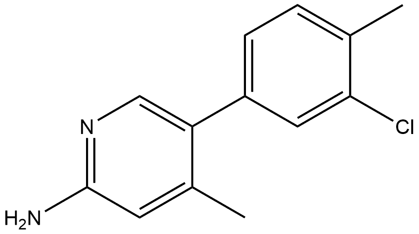 5-(3-Chloro-4-methylphenyl)-4-methyl-2-pyridinamine Structure