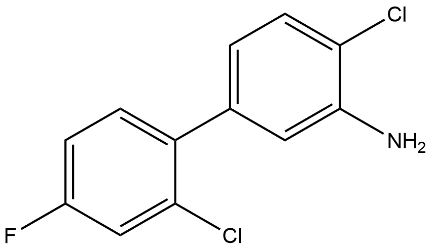 2',4-Dichloro-4'-fluoro[1,1'-biphenyl]-3-amine Structure