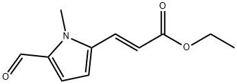 2-Propenoic acid, 3-(5-formyl-1-methyl-1H-pyrrol-2-yl)-, ethyl ester, (2E)- Structure