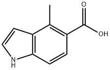 1H-Indole-5-carboxylic acid, 4-methyl- Structure
