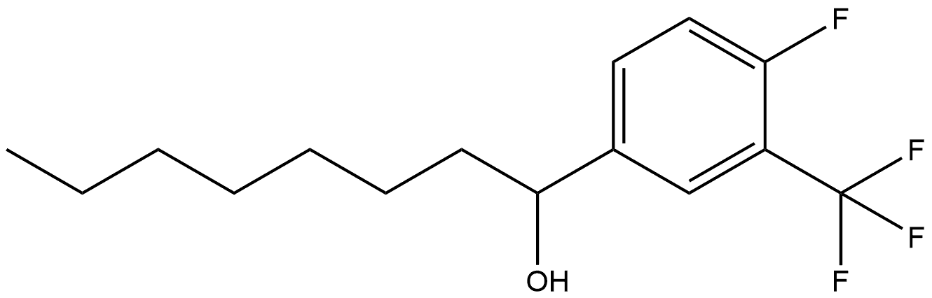 4-Fluoro-α-heptyl-3-(trifluoromethyl)benzenemethanol Structure