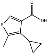 4-cyclopropyl-5-methylthiophene-3-carboxylic acid Structure