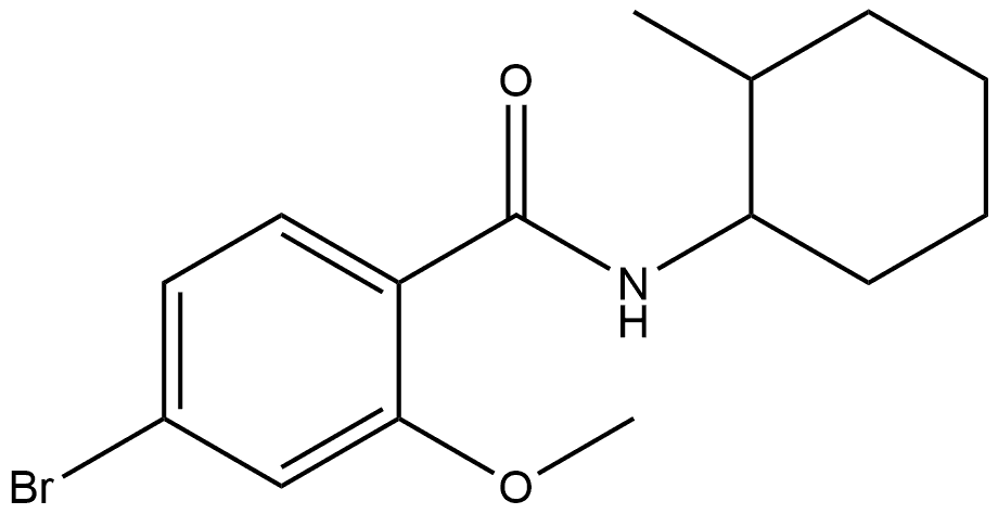 4-Bromo-2-methoxy-N-(2-methylcyclohexyl)benzamide Structure