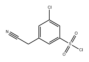 Benzenesulfonyl chloride, 3-chloro-5-(cyanomethyl)- 구조식 이미지