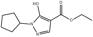 Ethyl 1-cyclopentyl-5-hydroxy-1H-pyrazole-4-carboxylate Structure