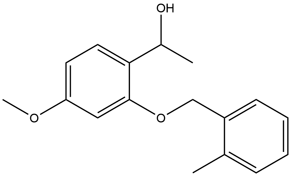 4-Methoxy-α-methyl-2-[(2-methylphenyl)methoxy]benzenemethanol Structure