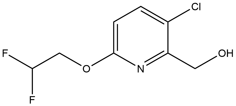 3-Chloro-6-(2,2-difluoroethoxy)-2-pyridinemethanol Structure