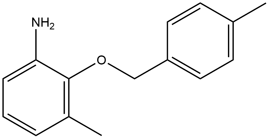 3-Methyl-2-[(4-methylphenyl)methoxy]benzenamine Structure