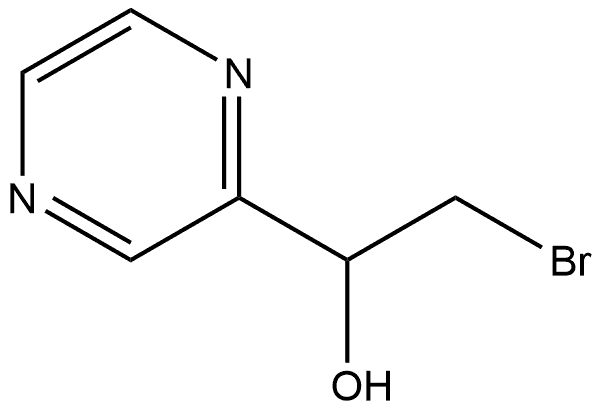 2-Pyrazinemethanol, α-(bromomethyl)- Structure